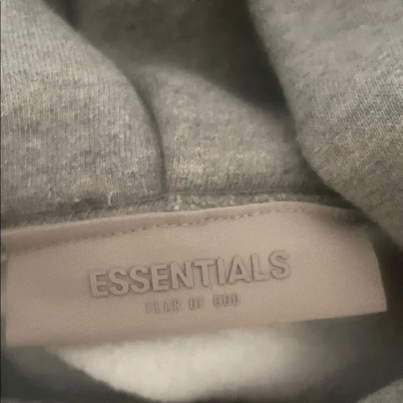 Essentials Light Gray Hoodie - Picture 4 of 6